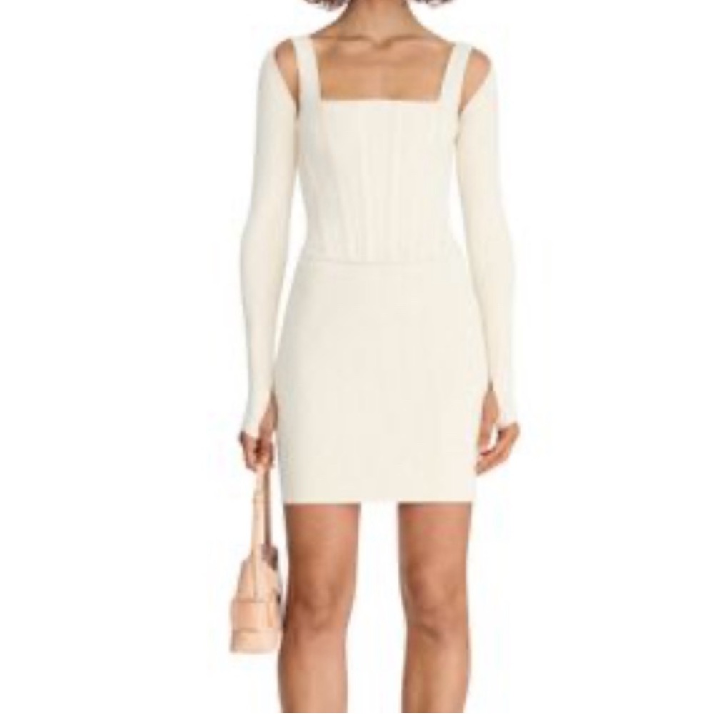 DION LEE
Pointelle corset mini dress
